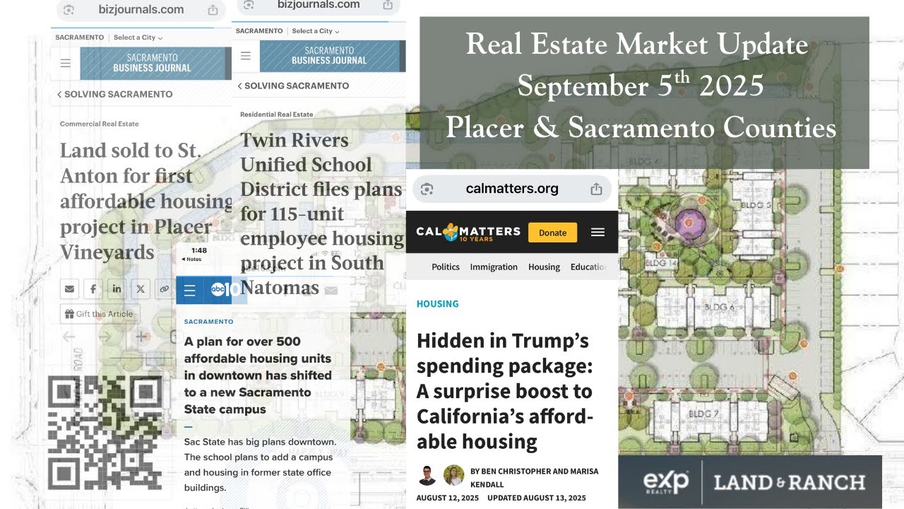 Sacramento & Placer County Real Estate Market Update September 5th, 2025