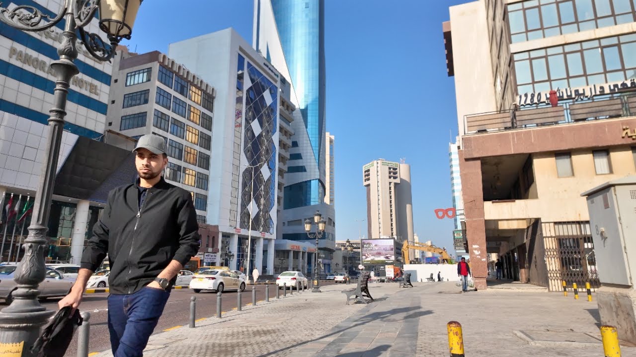 Kuwait 2025 - Downtown 4K Walking Tour in December, Street Walk｜4K HDR 60fps