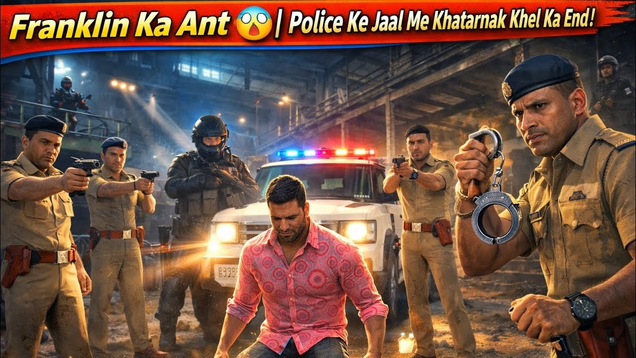 “Franklin Ka Ant 😱 | Police Ke Jaal Me Khatarnak Khel Ka End!” 🚓🔥 #trending #gaming #gta #defender