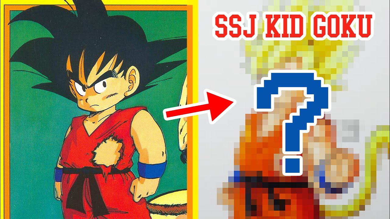 NEVER SEEN: Drawing Kid Goku as a SUPER SAIYAN!