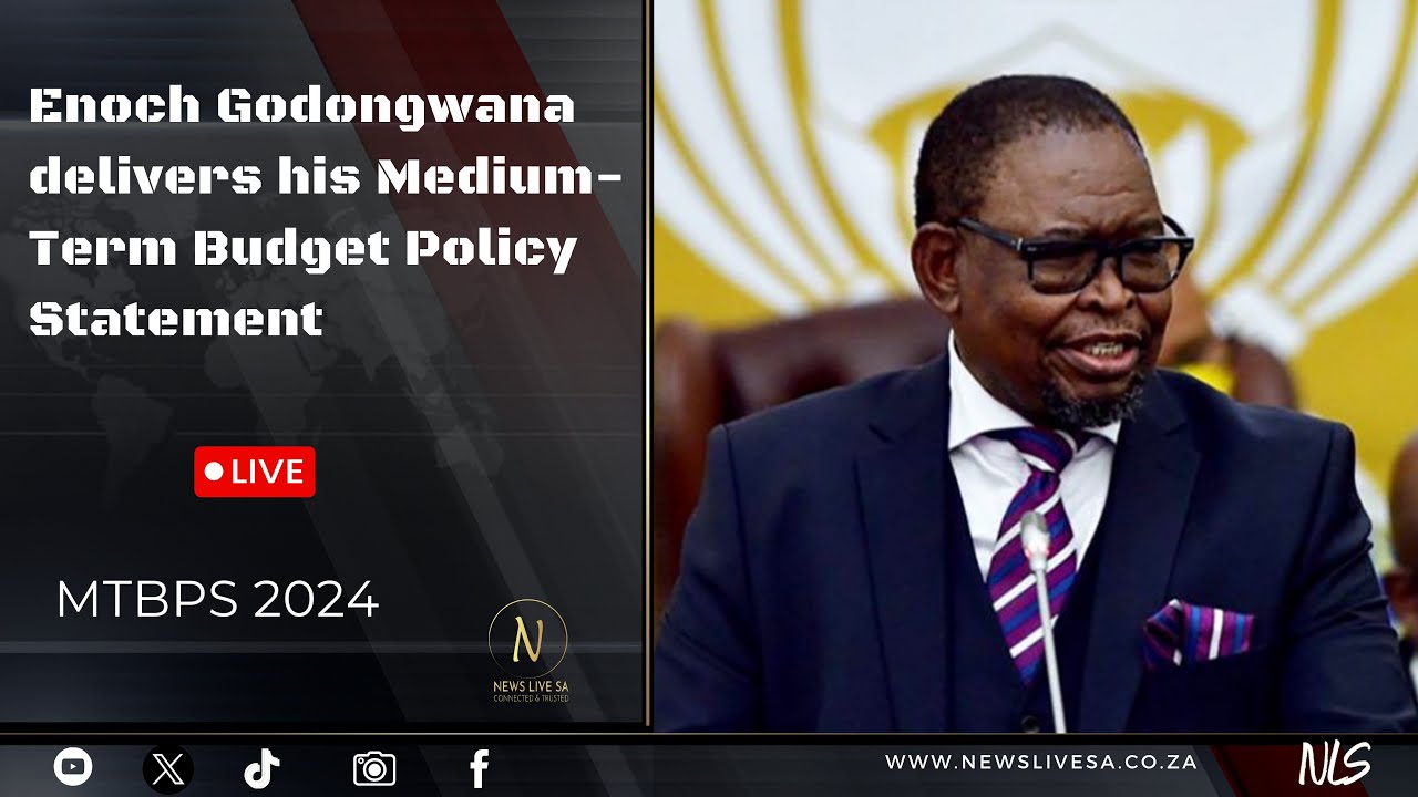 Enoch Godongwana delivers his Medium-Term Budget Policy Statement