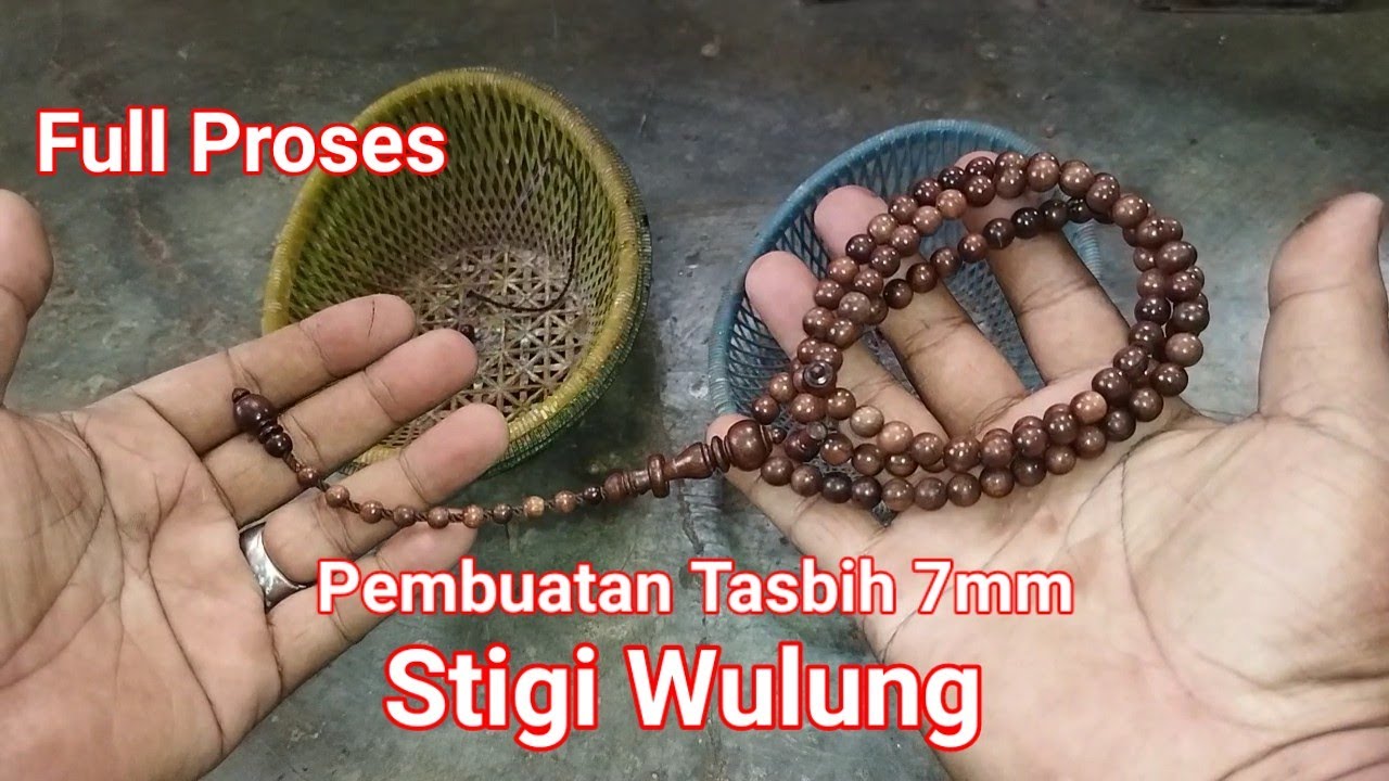 Tasbih Premium || Proses pembuatan tasbih dari stigi wulung