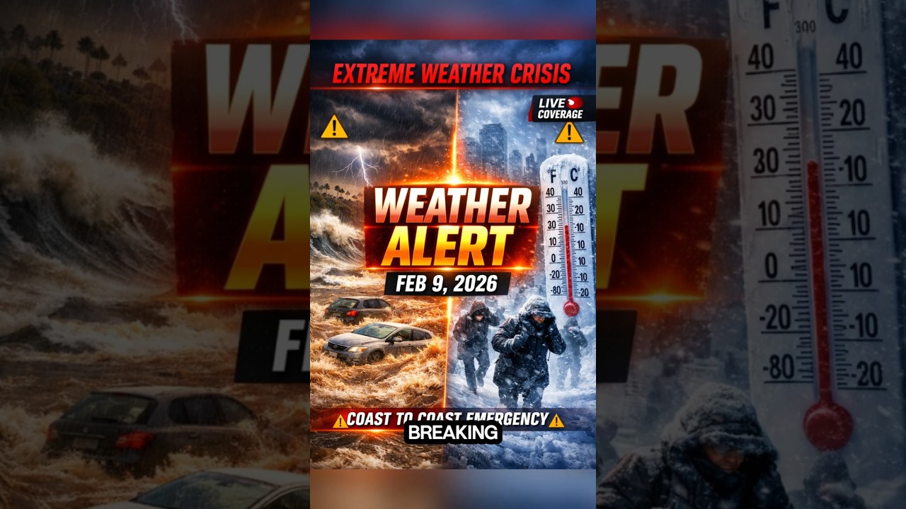CATASTROPHIC WEATHER ALERT: Coast-to-Coast CRISIS Hits USA & Canada! Flooding, Extreme Cold & Snow