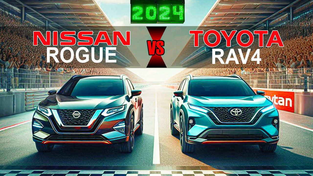 NEW SUV CHAMP?! -- 2024 NISSAN ROGUE VS 2024 TOYOTA RAV4: Comparison