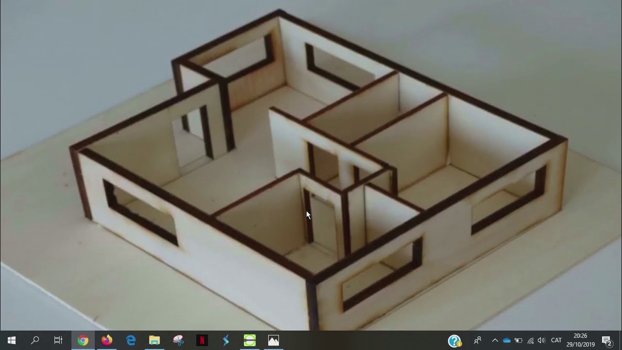 Diseño de la maqueta de una vivienda con LibreCad
