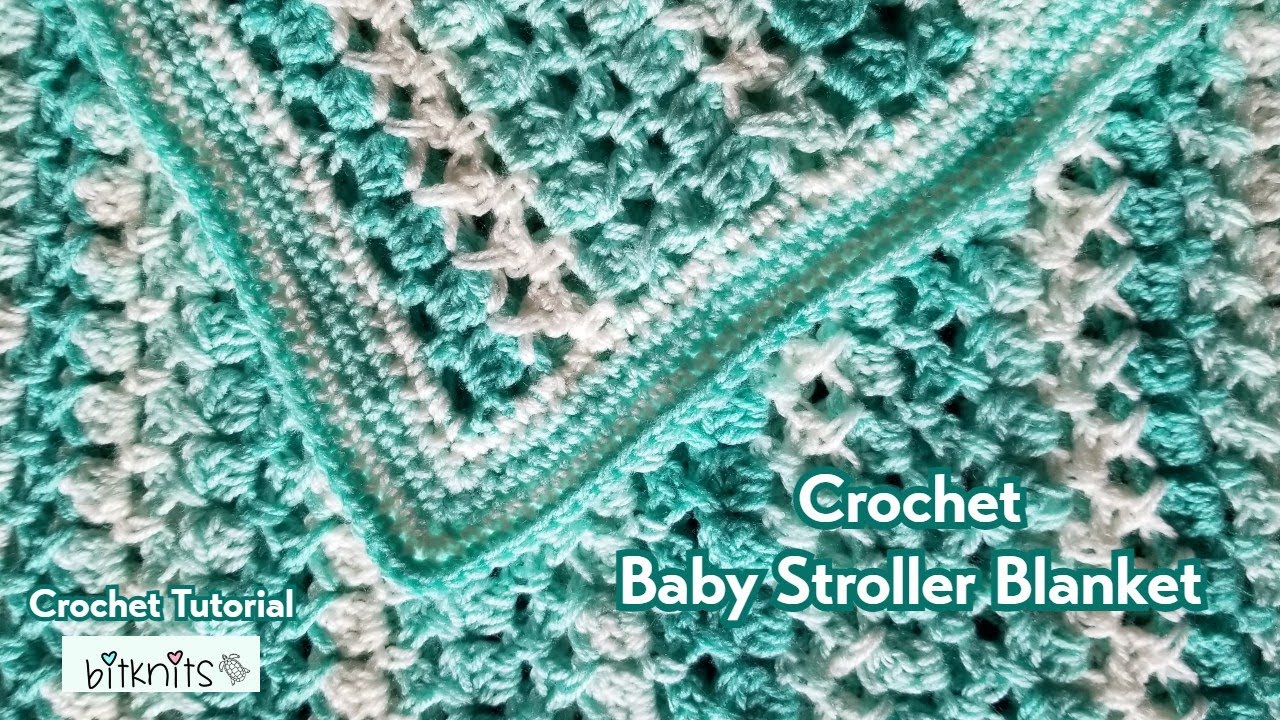 Adorable and EASY Crochet Stroller Blanket ~ Crochet Tutorial