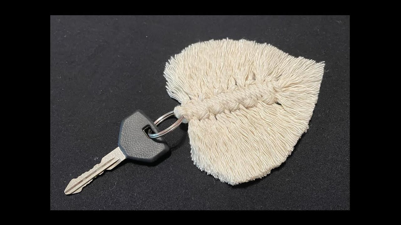 DIY: Macrame Leaf KEY CHAIN {MadeByFate} #576
