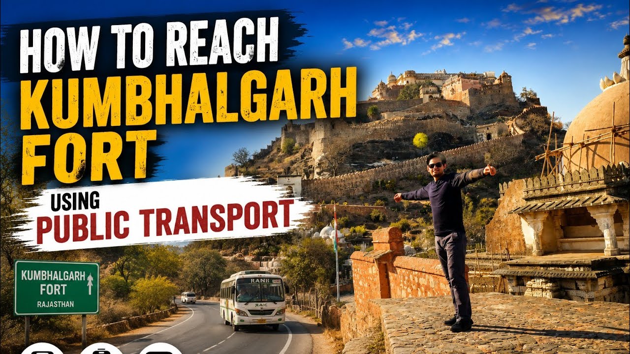 How to reach Kumbhalgarh fort by Bus in full detail @purush465 #journey #detailing