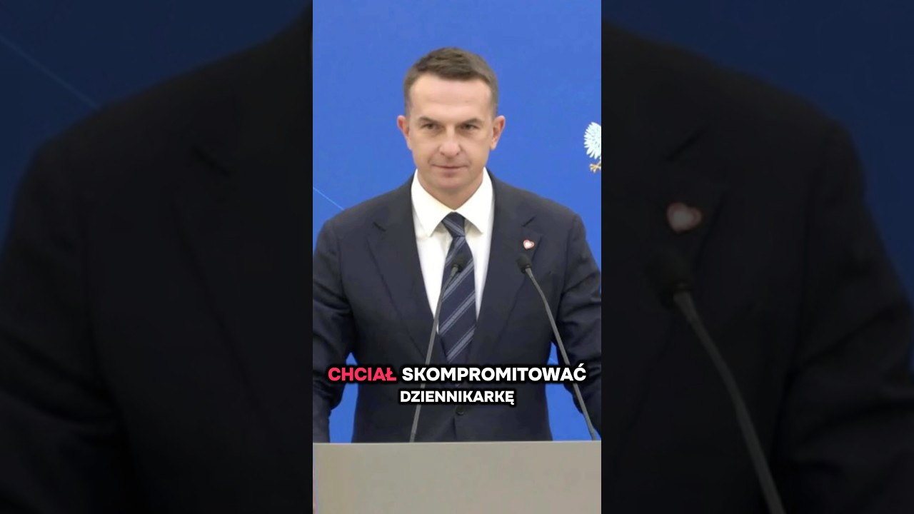 Szłapka chcial skompromitować dziennikarkę