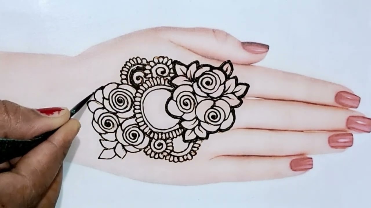 mehndi design back hand simple | mehndi design back hand full | mehndi design back hand simple easy