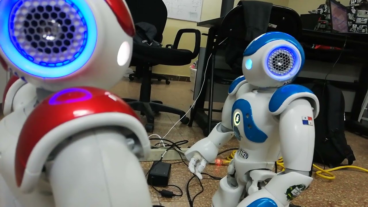 Nao Robots arguing to each other