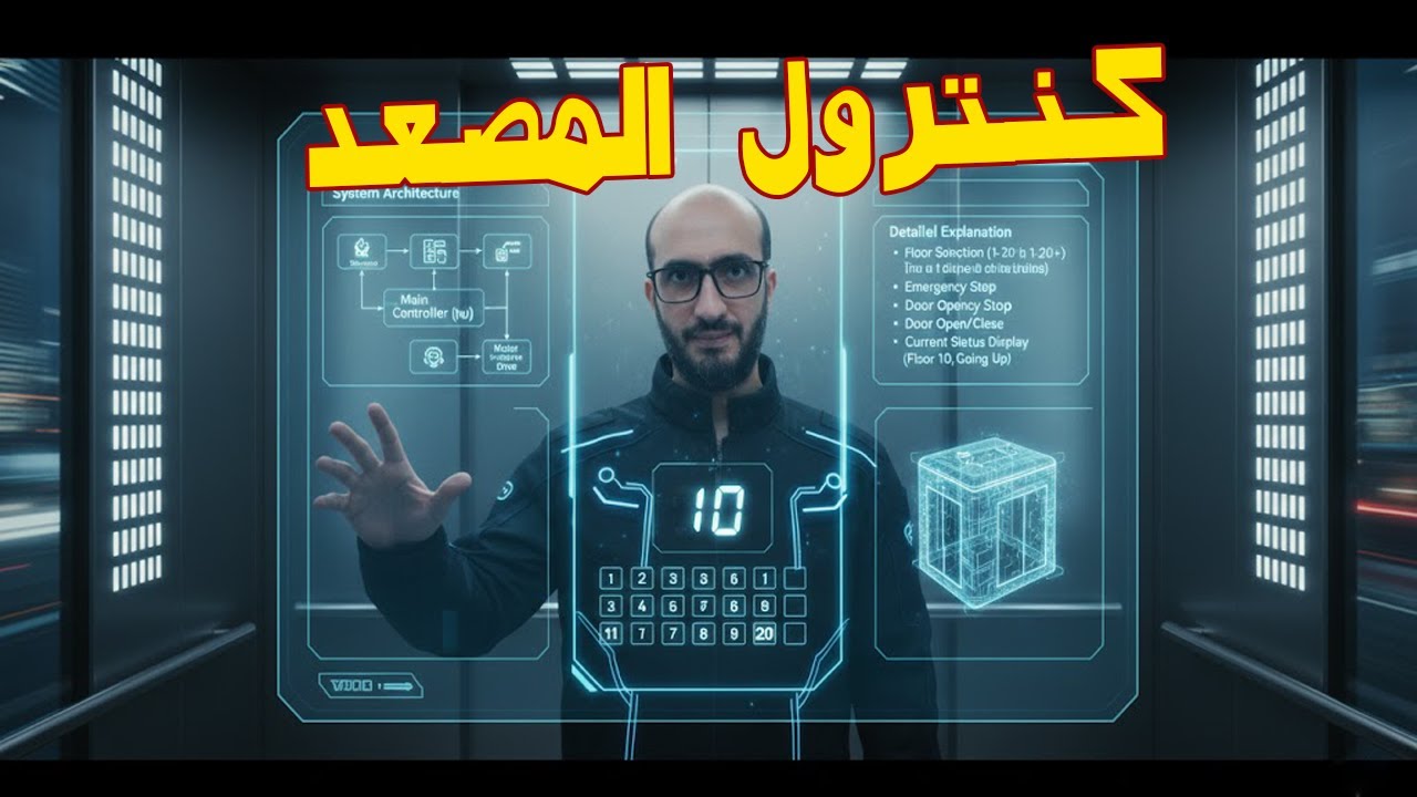 فكرة كنترول الاسنسير وشرح اللوحة بالتفصيل👨‍🔧تجميع وتوصيل كنترول سرعتين بالتفصيل من الألف إلى الياء