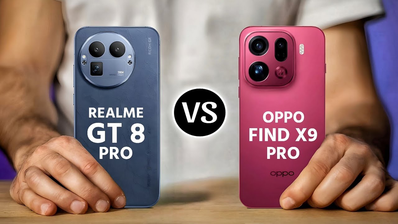 Realme GT 8 Pro Vs Oppo Find X9 Pro || Full Specs Comparison