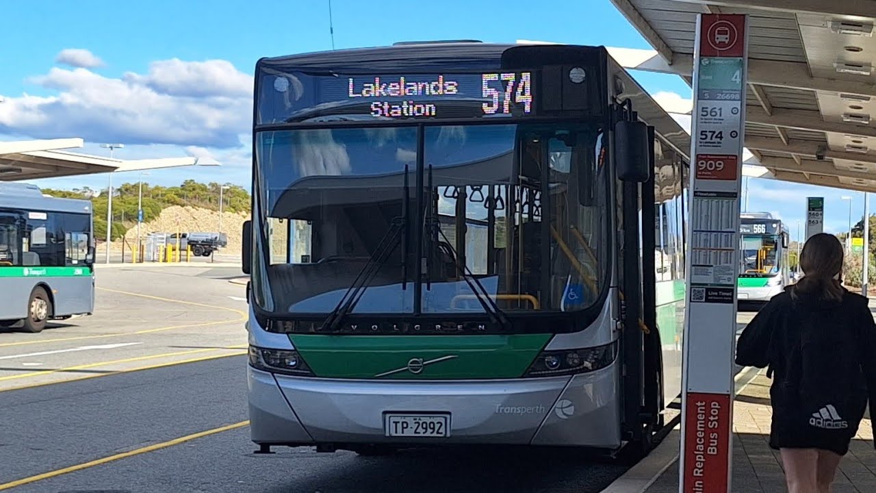 [558 Replacement #1] Transperth Bus Route No. 574 (TP2992) Warnbro Station to Lakelands Station