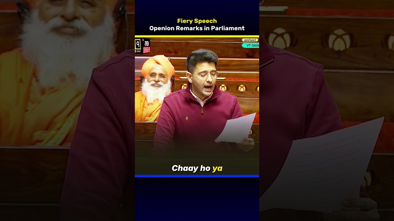 Raghav Chadha opening remarks in Parliament | Fiery Speech | Direct News