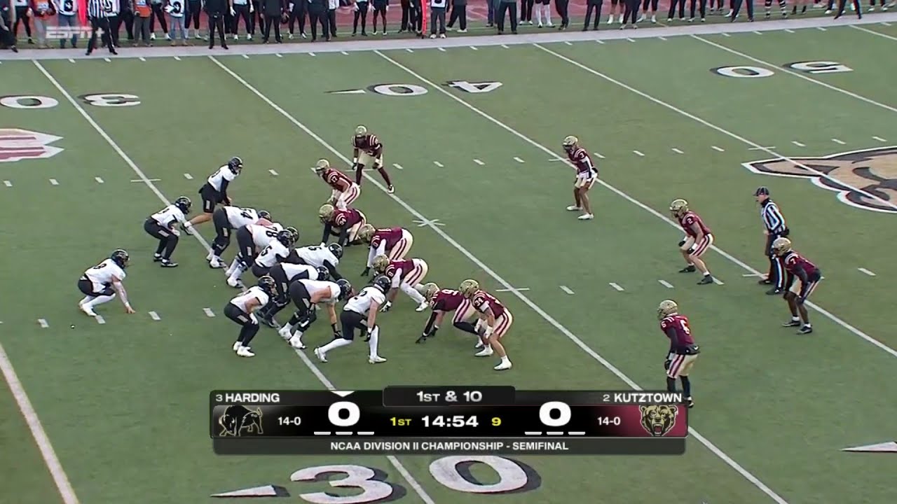 2025 NCAA Division II Football Semifinal - #3 Harding Vs #2 Kutztown (PA)