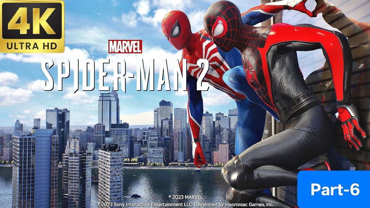 NEW SUIT SPIDERMAN 2 GAMEPLAY 4K 60FPS PART-6 #ps5 #spiderman 