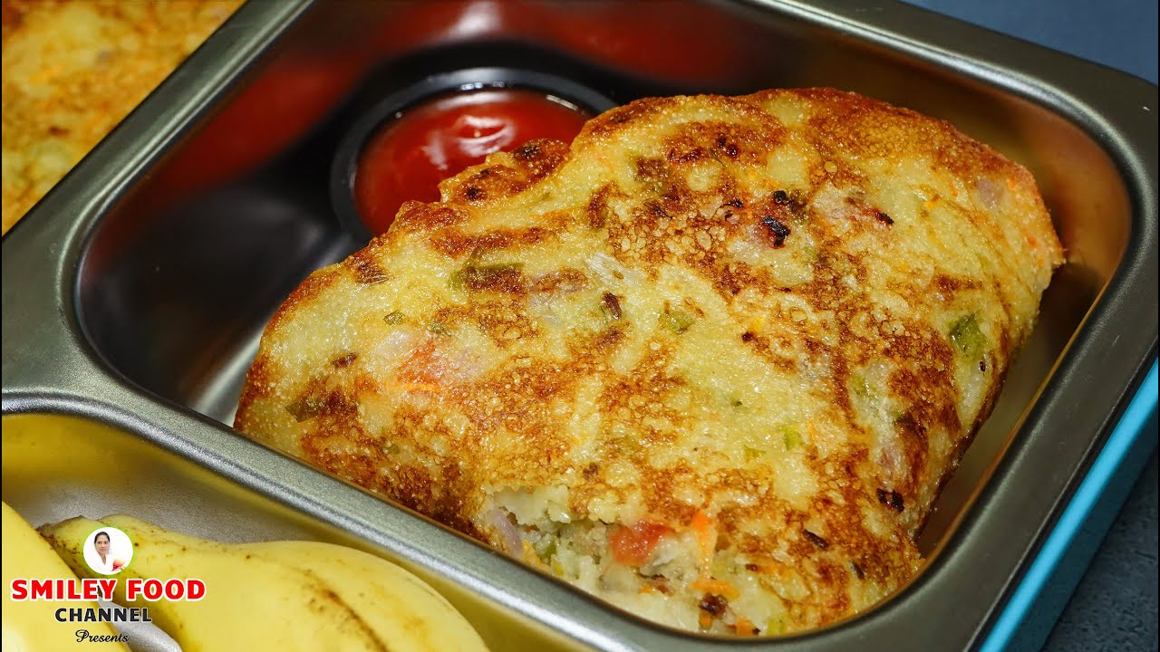 Tasty morning breakfast in just 4 minutes Suji Cheela Recipe | Tiffin box | Breakfast Rava Chilla