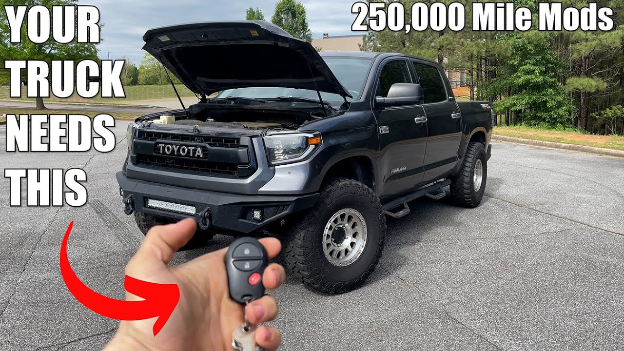 INSTALLING MY TOP 5 ESSENTIAL mods for any TUNDRA!! + How to fit 37's + LED's + EXHAUST (FLAMES)