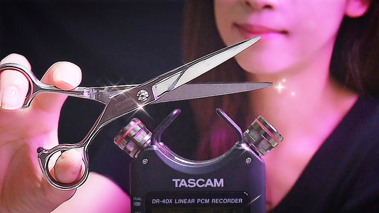 [ASMR] Scissors Sounds✂️ Snip Snip Around Your EARS (No Talking)
