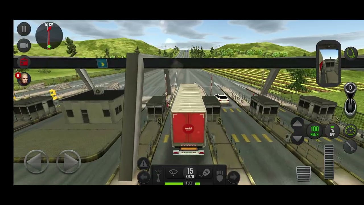 Truck driving game // Aaj to raste mein Hi barish hone lagi