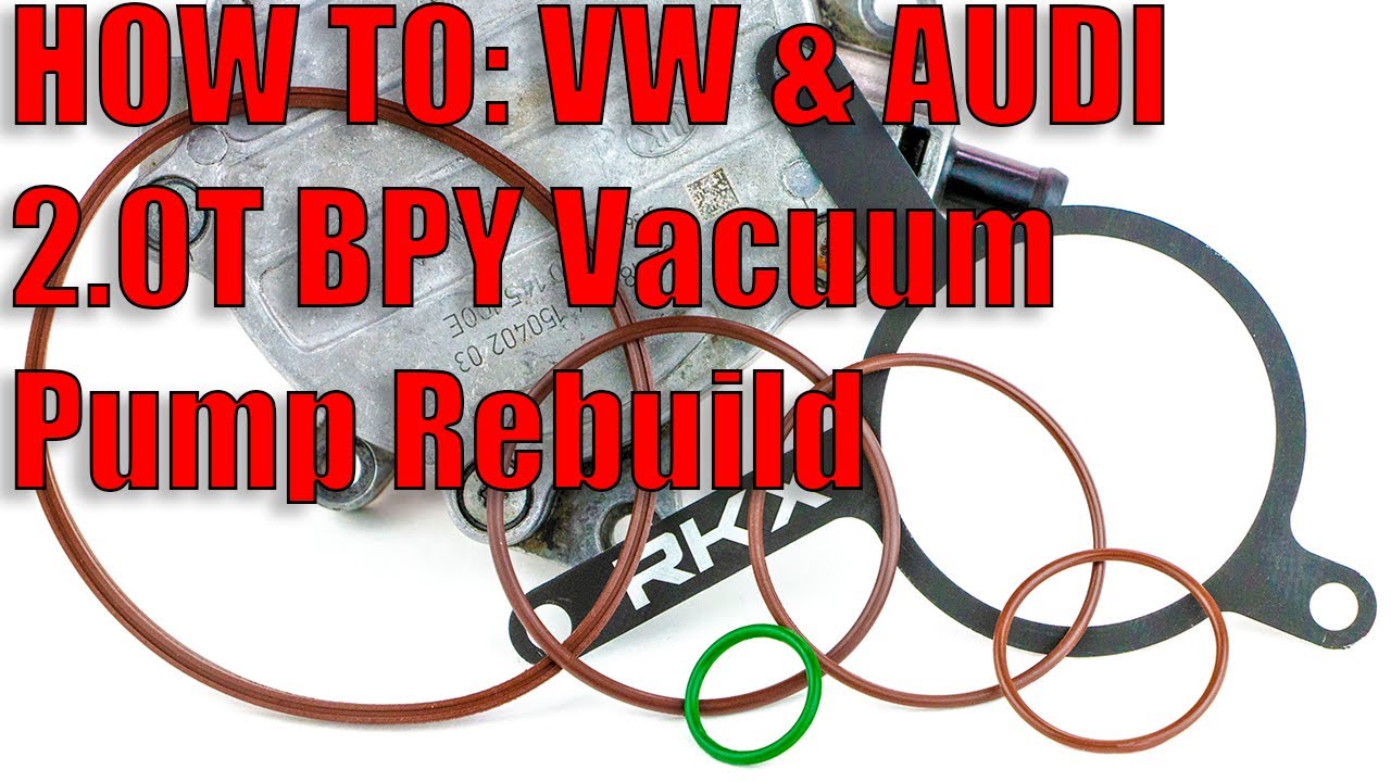 How to rebuild the VW / Audi 2.0T BPY vacuum pump using the RKX lifetime seal kit found in GTI A3 A4
