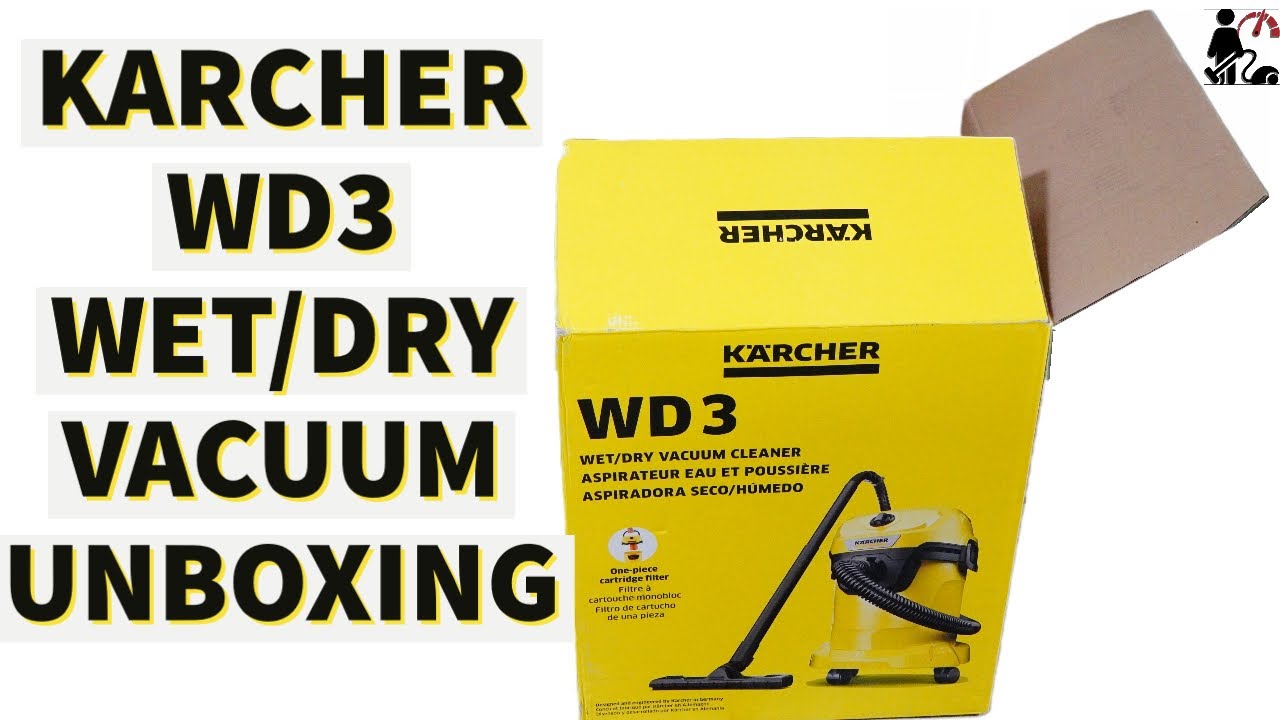 KARCHER WD3 Wet & Dry Vacuum Cleaner | Unboxing & Test