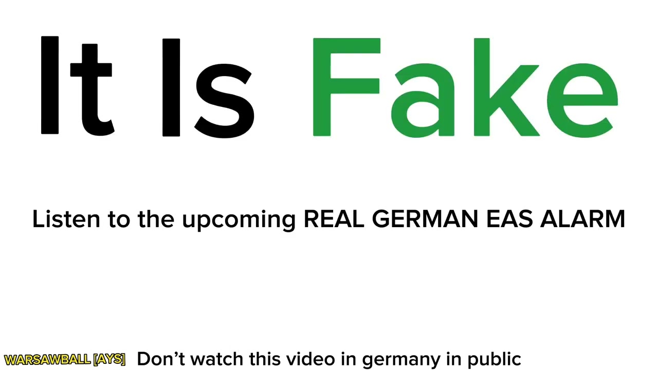 Real German EAS alarm