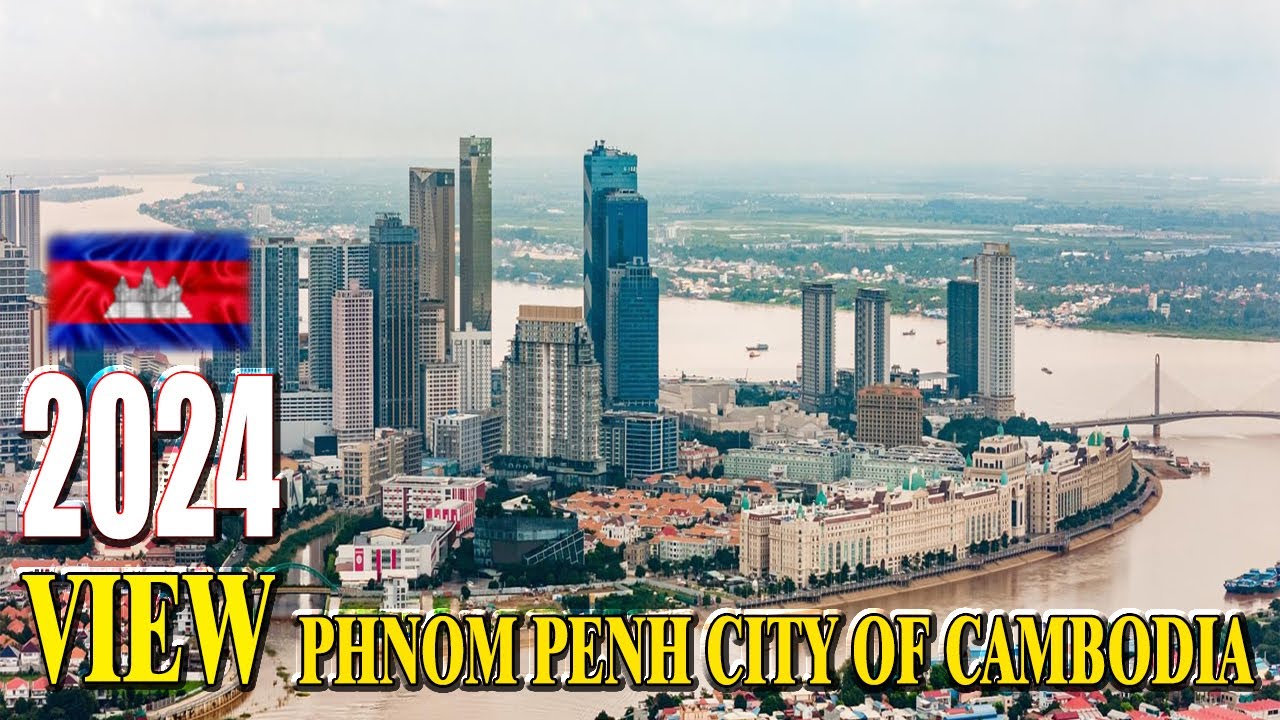 Update Picture of View Capital of Cambodia🇰🇭, Building Construction Skyscrapers In Phnom Penh 2024.