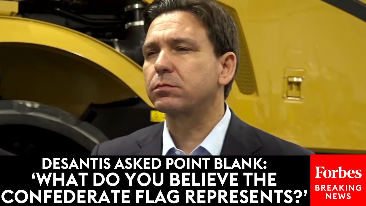 BREAKING NEWS: DeSantis Asked Point Blank About Confederate Flag After Nikki Haley's Civil War Gaffe