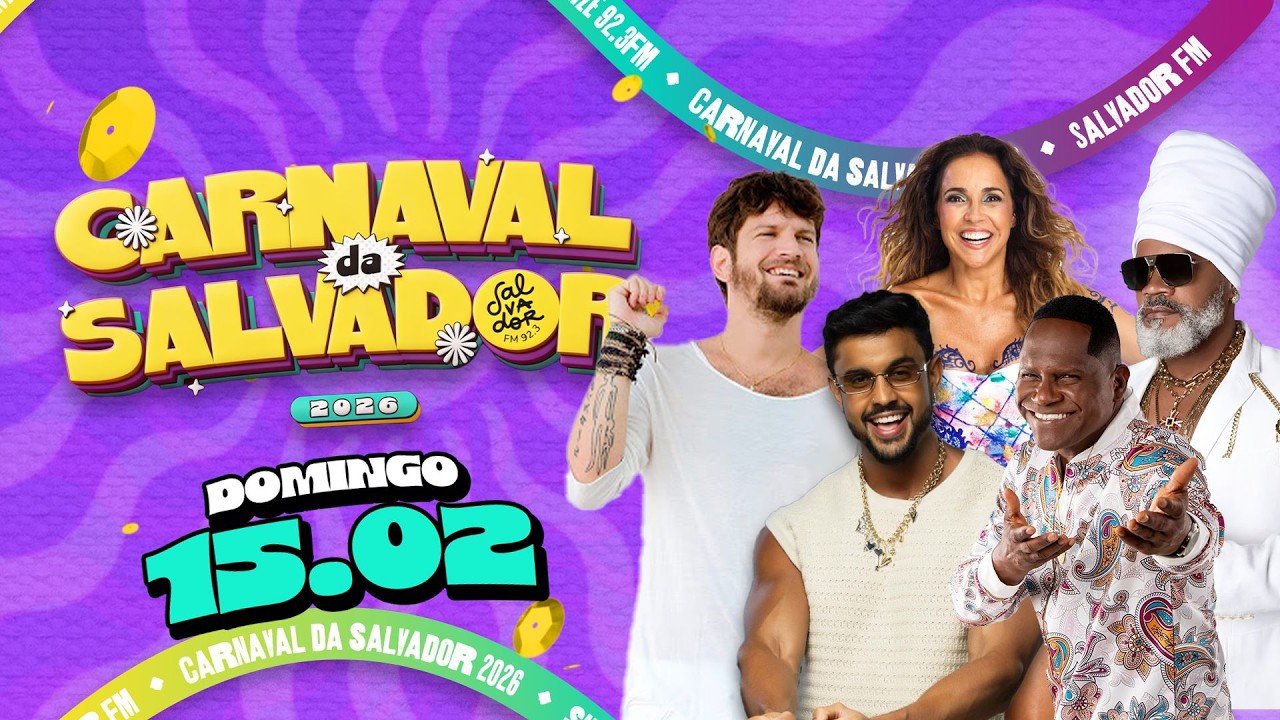 [AO VIVO] Bell, Claudia, Xanddy e Alok | Carnaval de Salvador 2026 | DOMINGO - 15/02 | Salvador FM