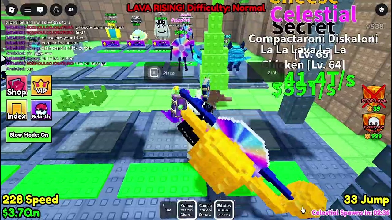 Playing Survive lava for a Brainrot #roblox  #giveaway