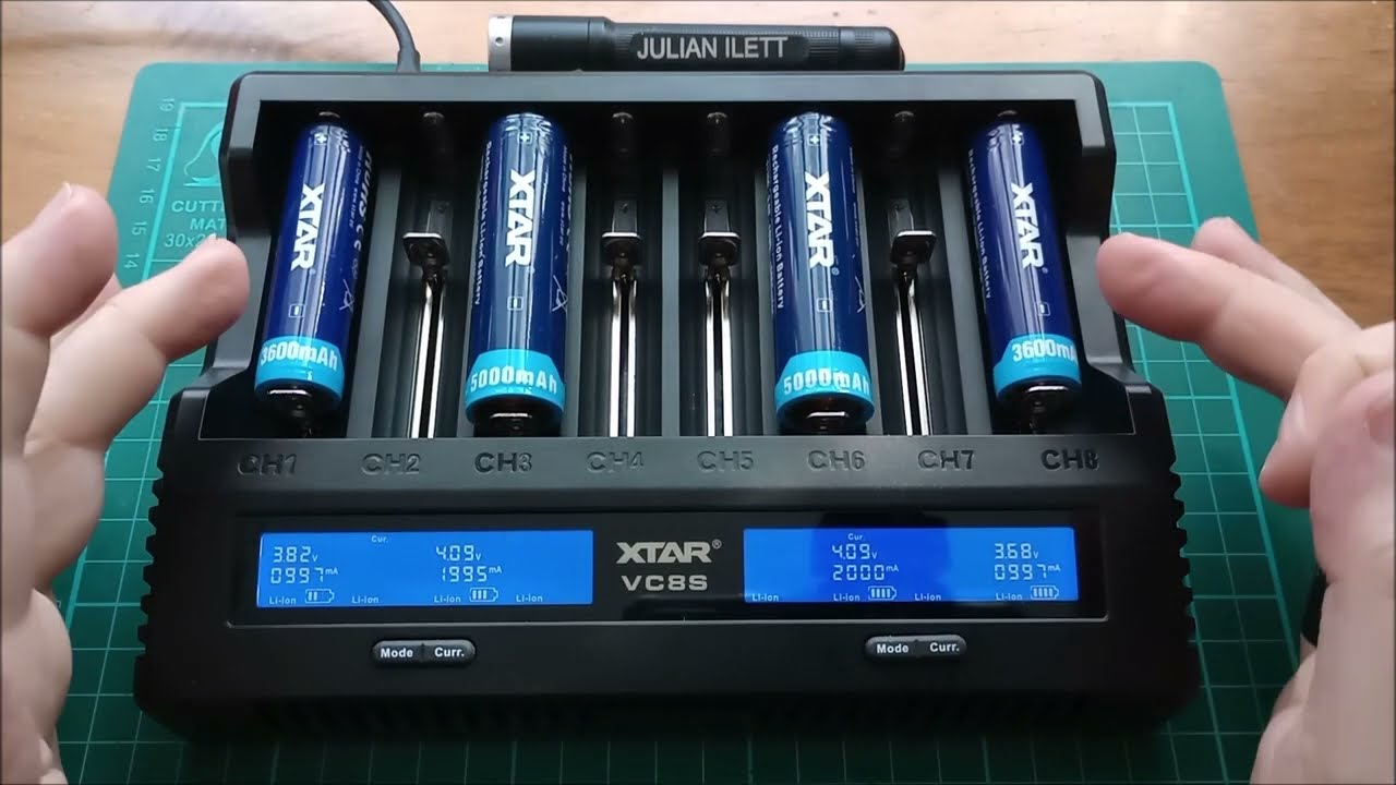 Xtar VC8S Battery Charger Tested