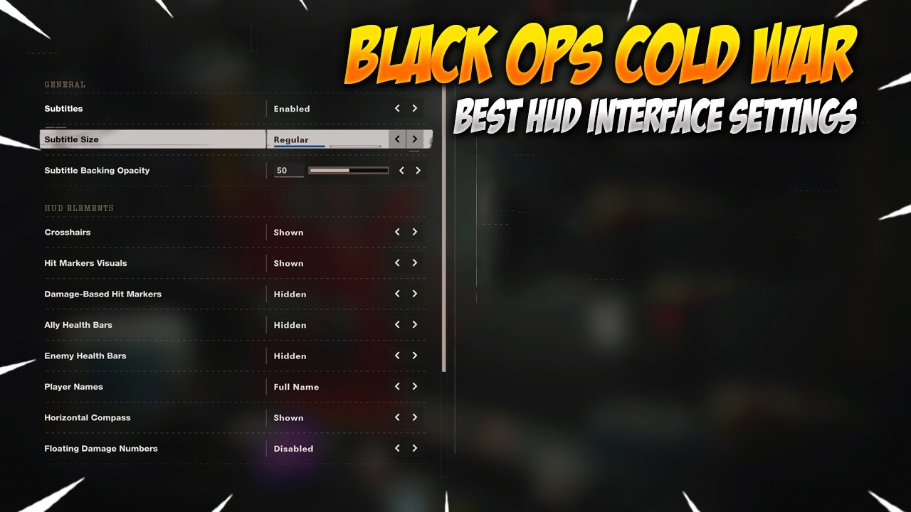 Лучшие настройки интерфейса для Cold War Zombies