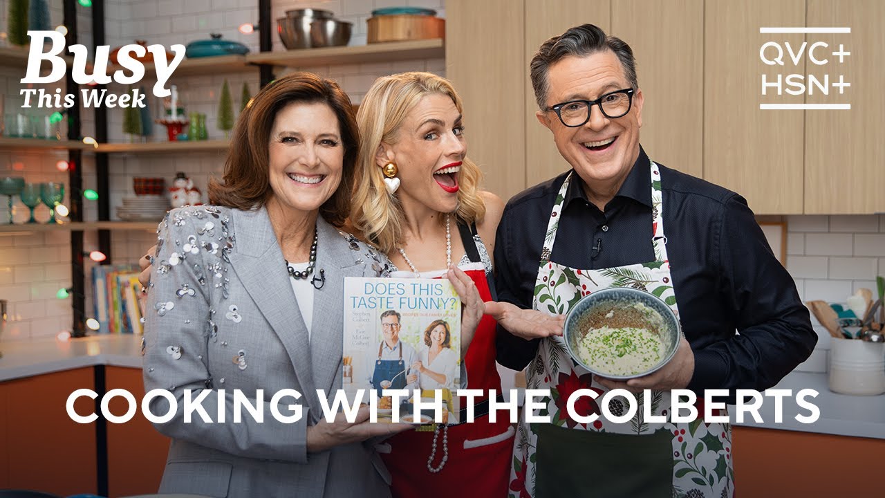 Stephen Colbert & Evie Colbert Make Their Cauliflower Puree Recipe | Busy This Week | QVC+ HSN+