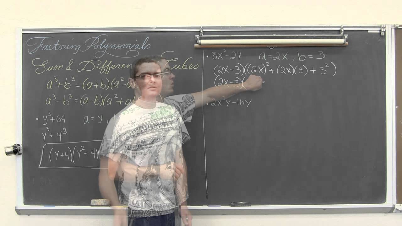 Factoring Polynomials Sum Difference of Cubes
