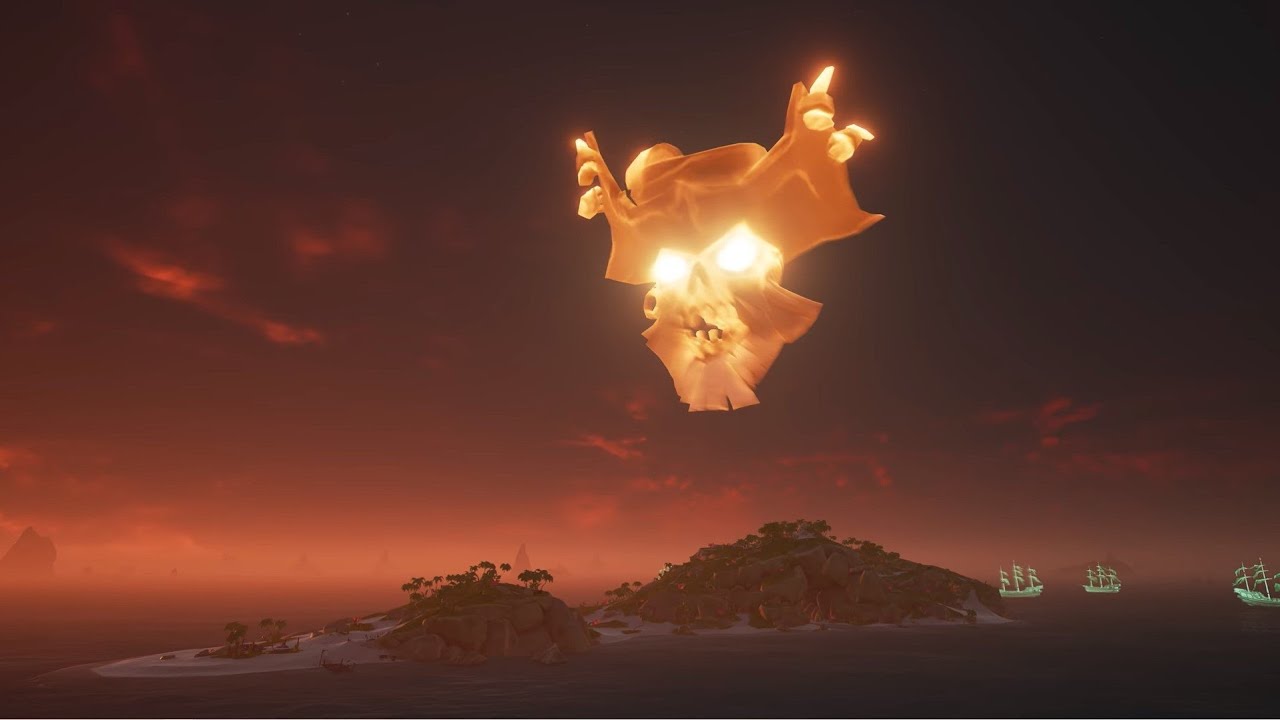 The Battle Of The Flaming Fleet | Captain Flameheart Ghost Fleet | Sea of Thieves