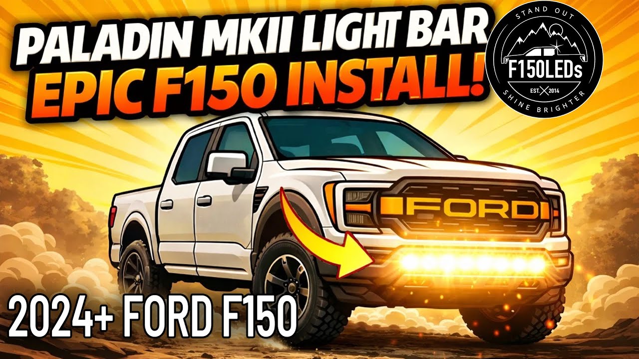 Установка светодиодной балки Paladin MKII на Ford F-150 Tremor (402) 2025 года выпуска | Установк...