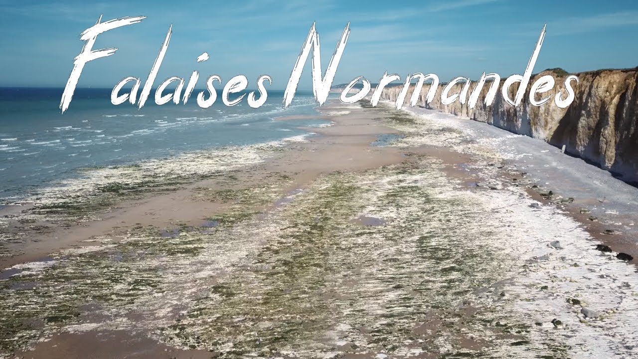 Plage et falaises normandes | 4K CINEMATIC DRONE FOOTAGE