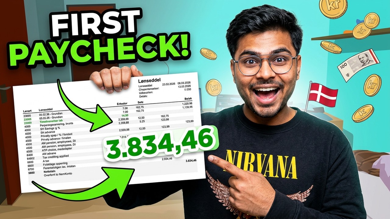 My First Paycheck in Denmark | International Student Part-Time Job