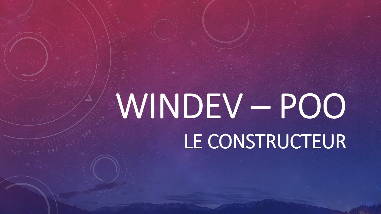 TP3 WinDev POO Comment utiliser Le constructeur