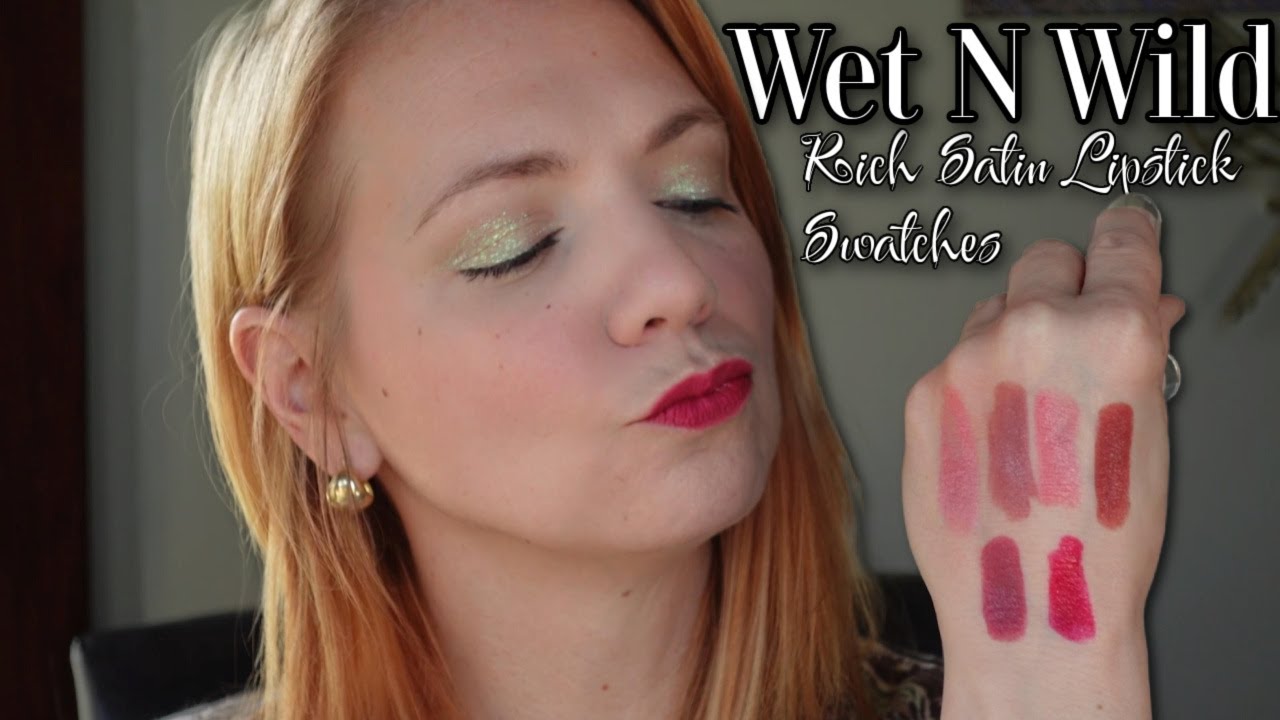 Swatching ALL of the Wet N Wild  Mega Last Rich Satin Lipsticks!