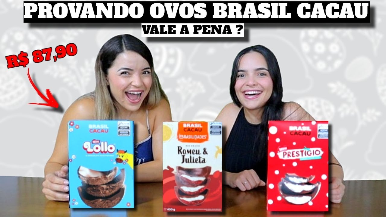 PROVANDO OVOS DE PÁSCOA DA BRASIL CACAU (VALE A PENA ?) ♥ - Bruna Paula