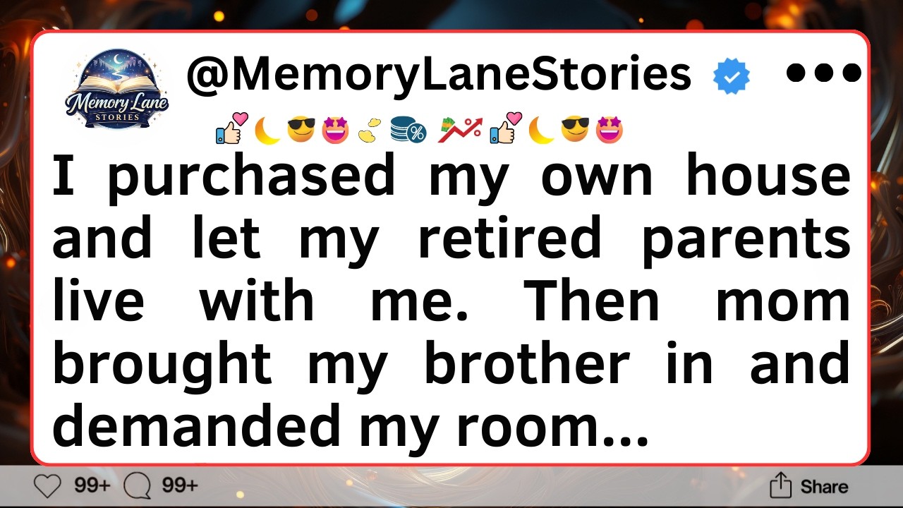 I purchased my own house and let my retired parents live with me. Then mom brought...