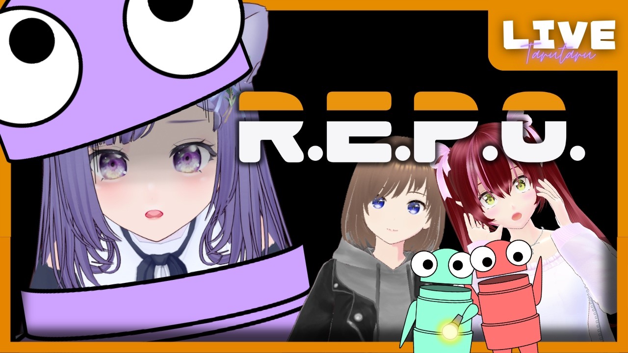 【 R.E.P.O. 】ひさしぶりの怖いお宝回収！女子会ゲーム部でレポします！！【 みかんたると / 花残月双葉 / huuyuu 】コラボ