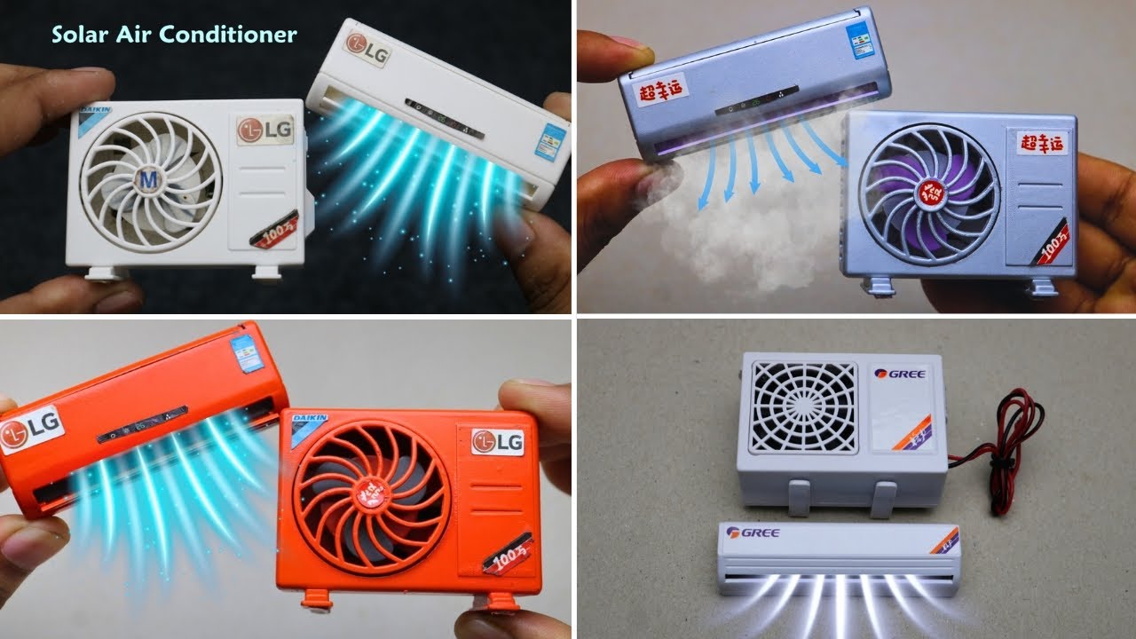 4 Amazing Miniature Air Conditioning Unboxing & Test Video  Best Gadgets Solar AC