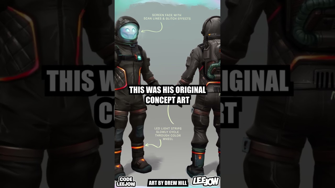 Dark Voyager's Original Concept Art Got Re-used?! 🤯 #fortnite #shorts