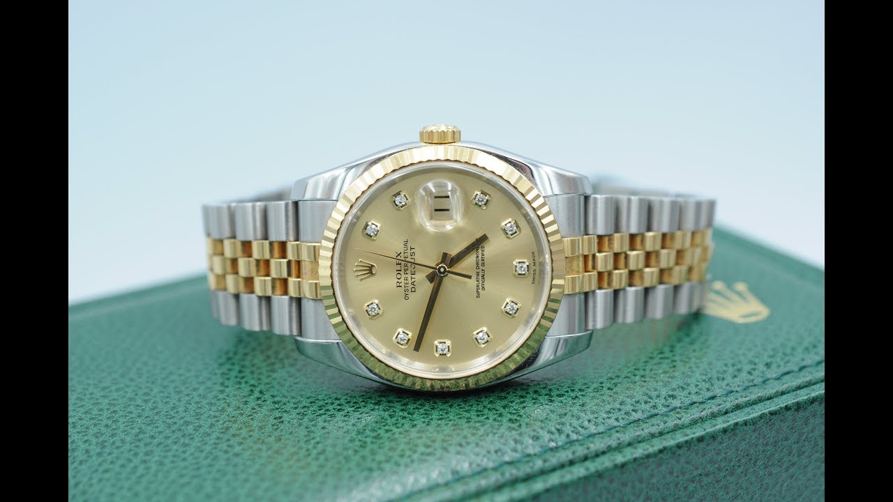 Обзор EWC часов Rolex Datejust 116233 Diamond с корпусом 36 мм