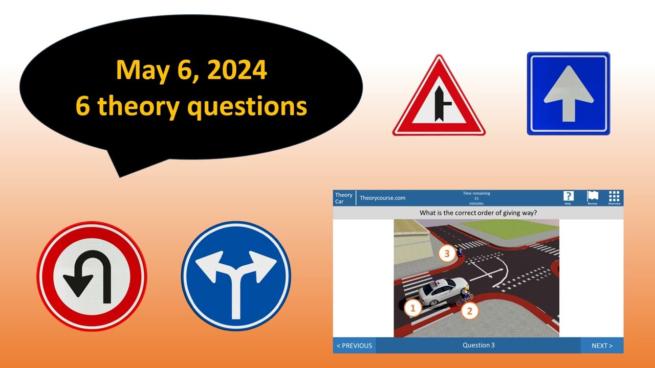 Theory questions - APK - MOT - Priority - Driving in the Netherlands  - Dutch car theory