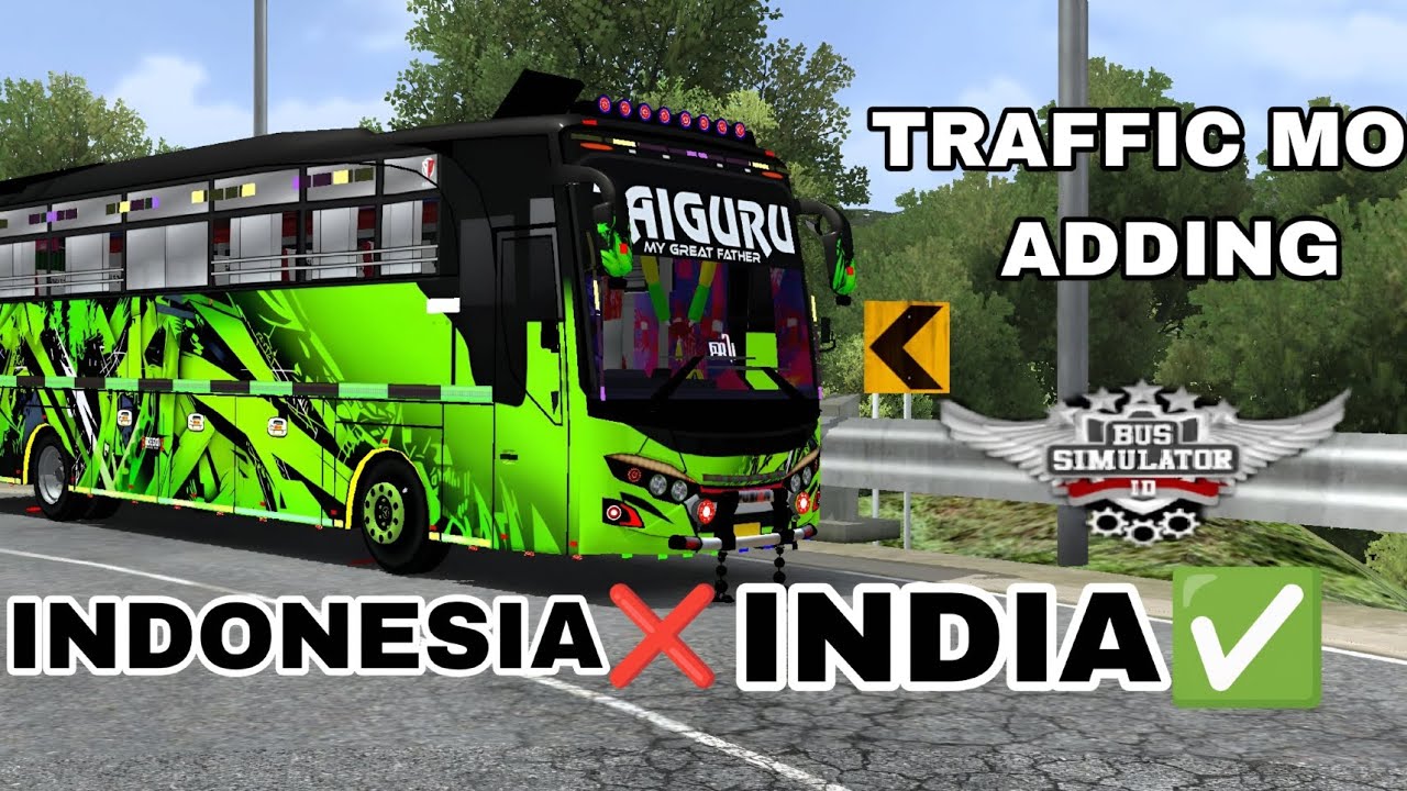 How to add Traffic Mod in bus simulator Indonesia 🔥 MAKE YOUR BUSSID LIKE REAL INDIA BUS SIMULATOR 😁
